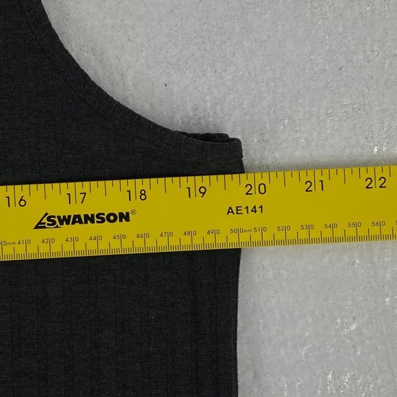 Lily Morgan Tank Top Womens Large Stretch Pullover Gray Sleeveless - Picture 6 of 9